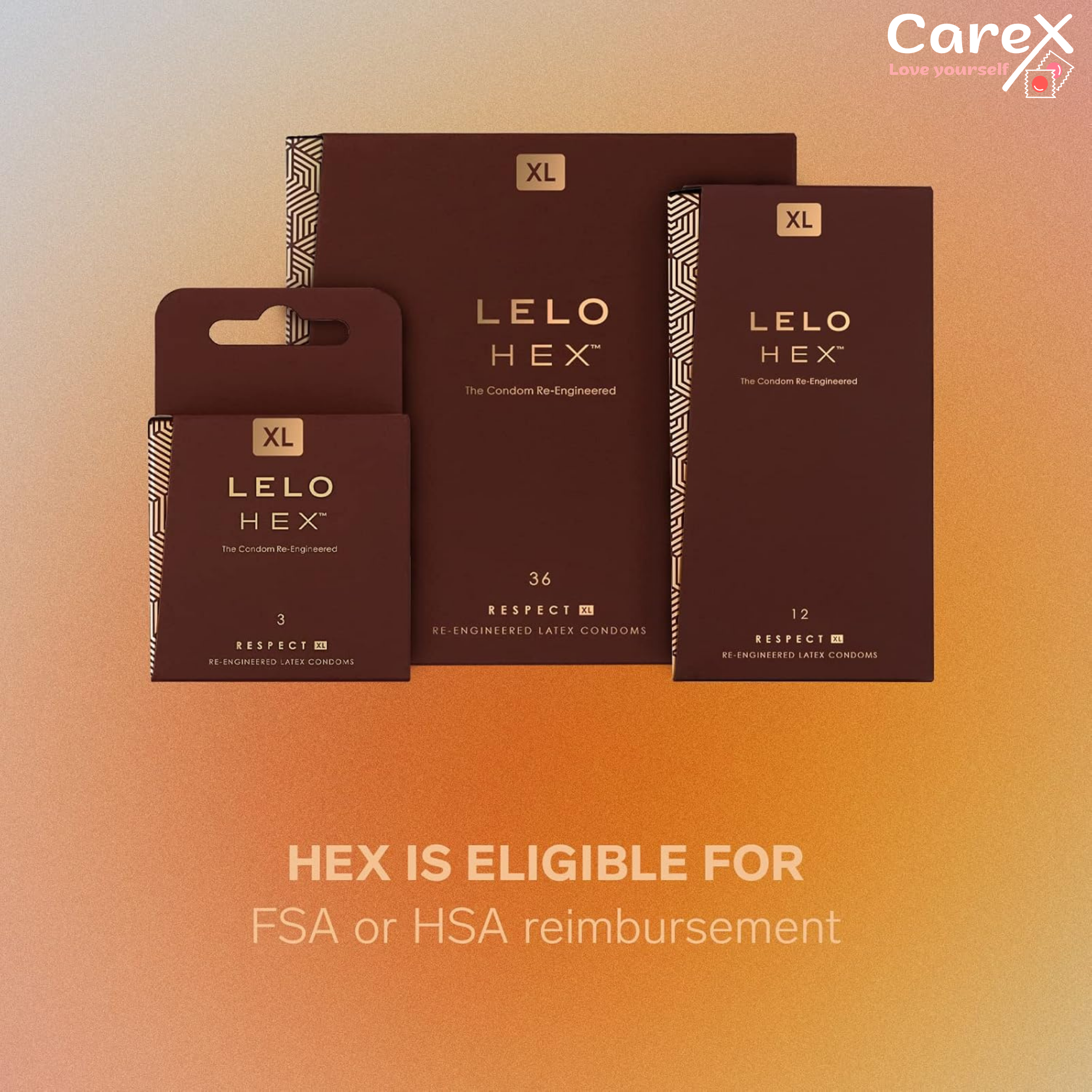 CareX Condom – LELO HEX (Respect XL)