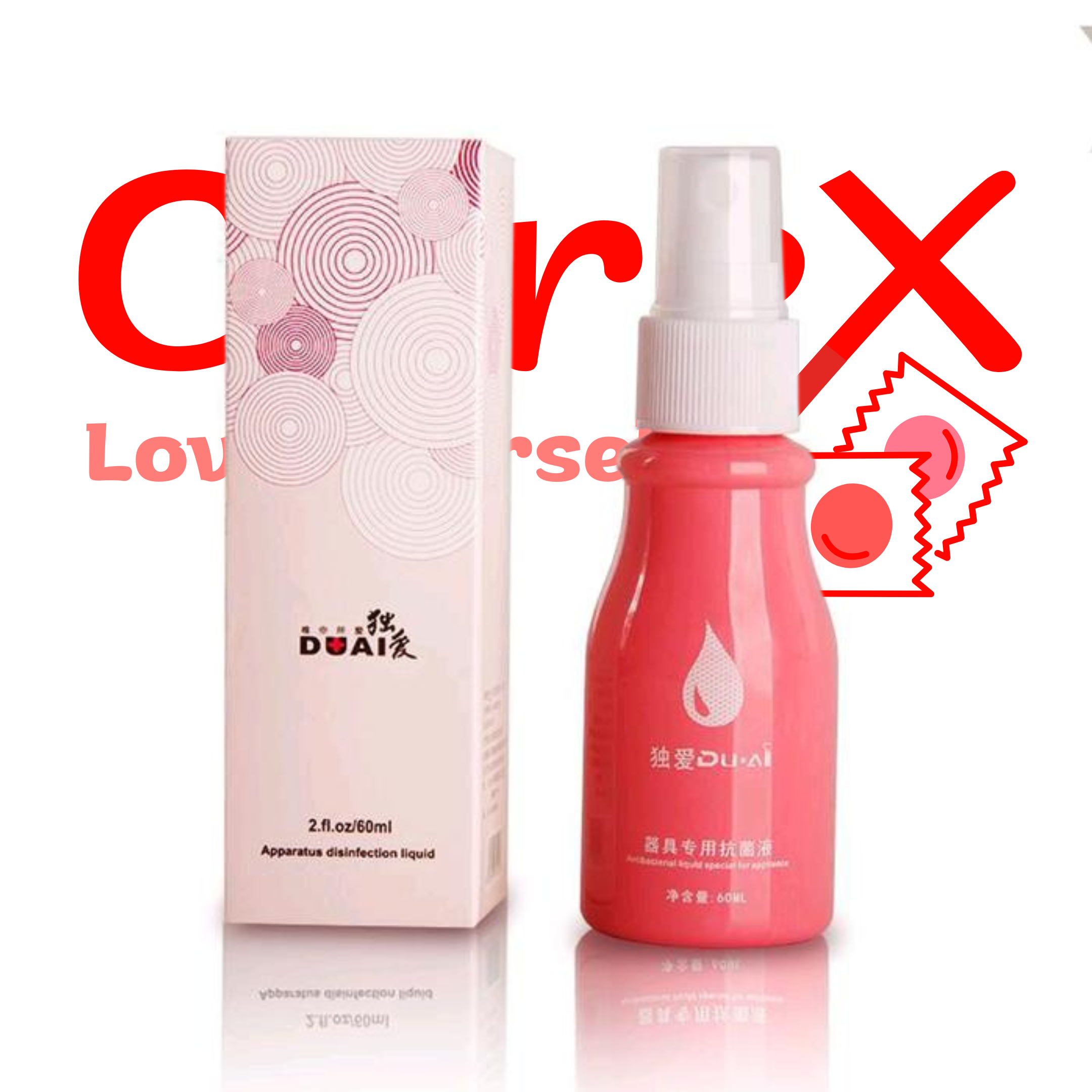 Bình xịt rửa sex toy CareX – 60ml