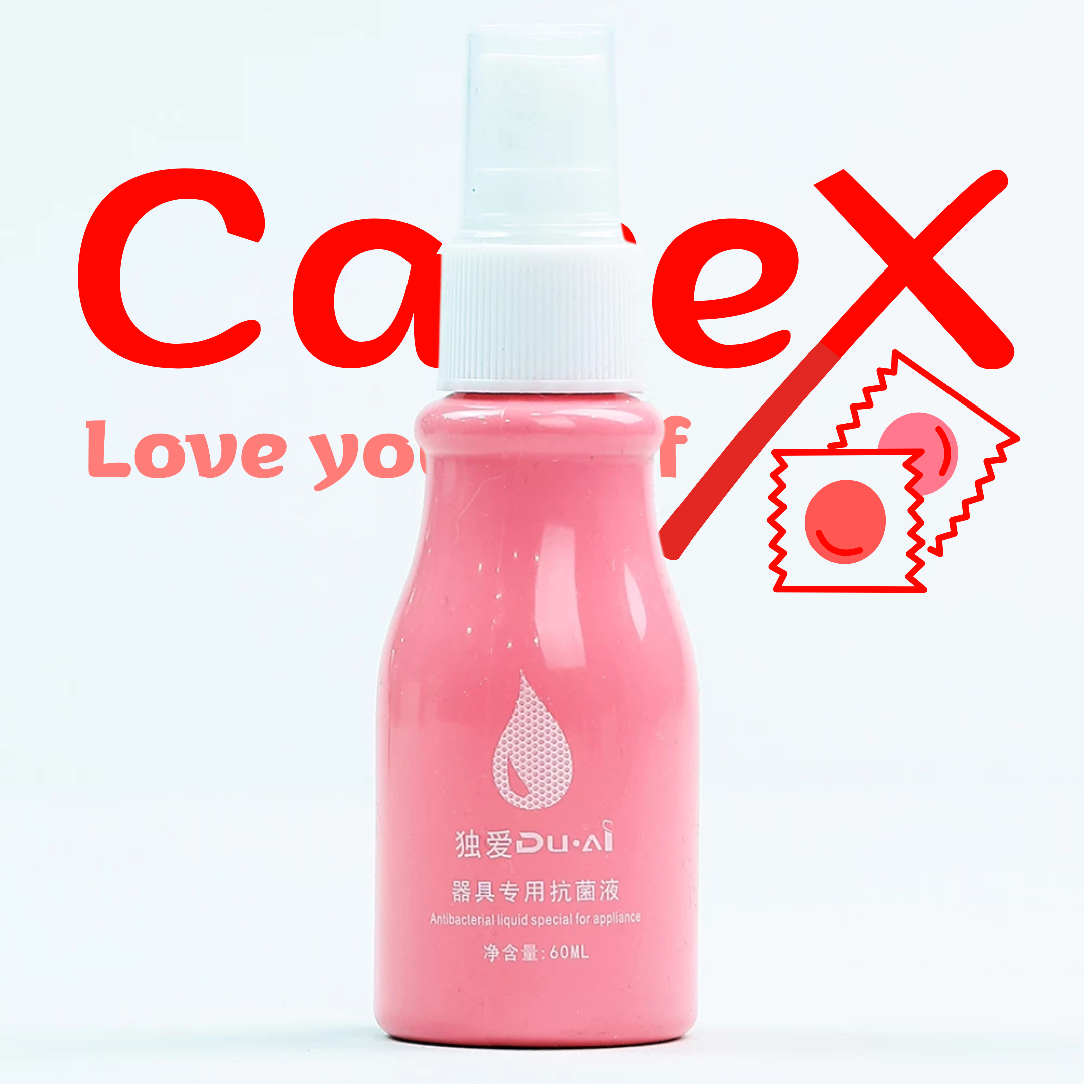 Bình xịt rửa sex toy CareX – 60ml