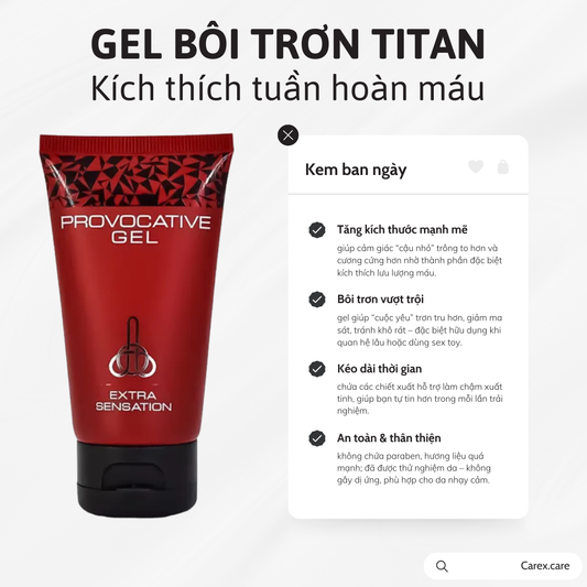 Gel bôi trơn TITAN CareX